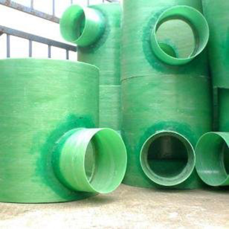 Fiberglass inspection well municipal engineering corrosion-resistant buried pipe fittings, sewage shaft, water and rainwater well, high-temperature resistance