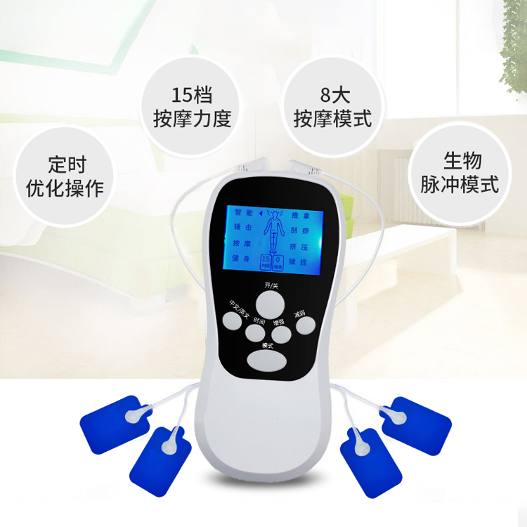 WBJ Multifunctional 030 Meridian Pulse Massager Physiotherapy Instrument LCD Large Screen Display Full Body Relaxation