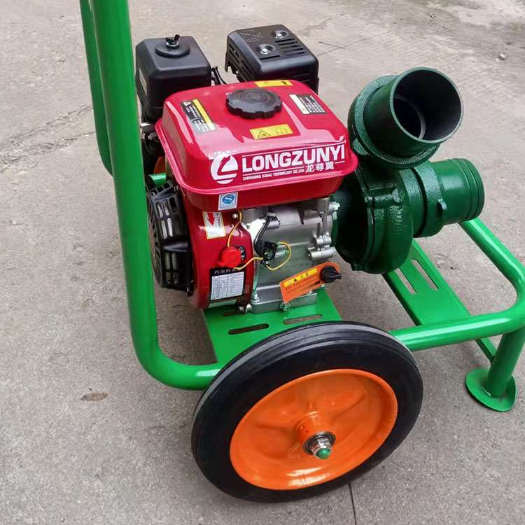 Gasoline pump, garden greening, 3-inch drainage pump, portable self priming pump, high lift