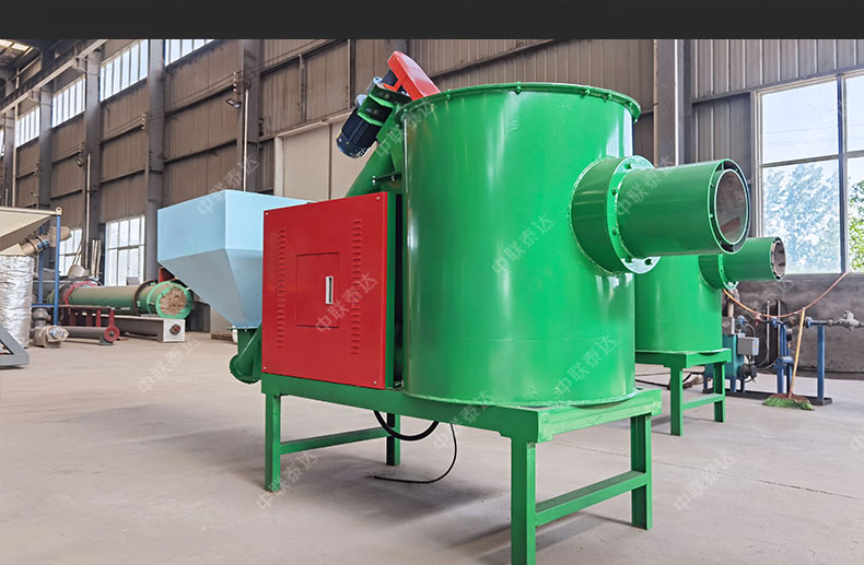 1.8 million kcal of new type wood chips, wood particles, biomass particle combustion machine matched with a 2-ton boiler for use