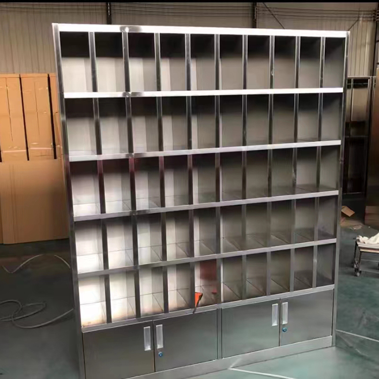 Stainless steel shoe cabinet, changing cabinet, easy to clean, not easy to damage, fireproof, crack proof, and dust-free clean cabinet customization