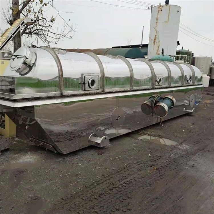 Used vibrating fluidized bed dryer for granules, drying machine, stainless steel continuous type