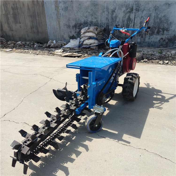 Chain buried pipe trenching machine, small orchard trenching machine, Chengyu tracked diesel trenching machine