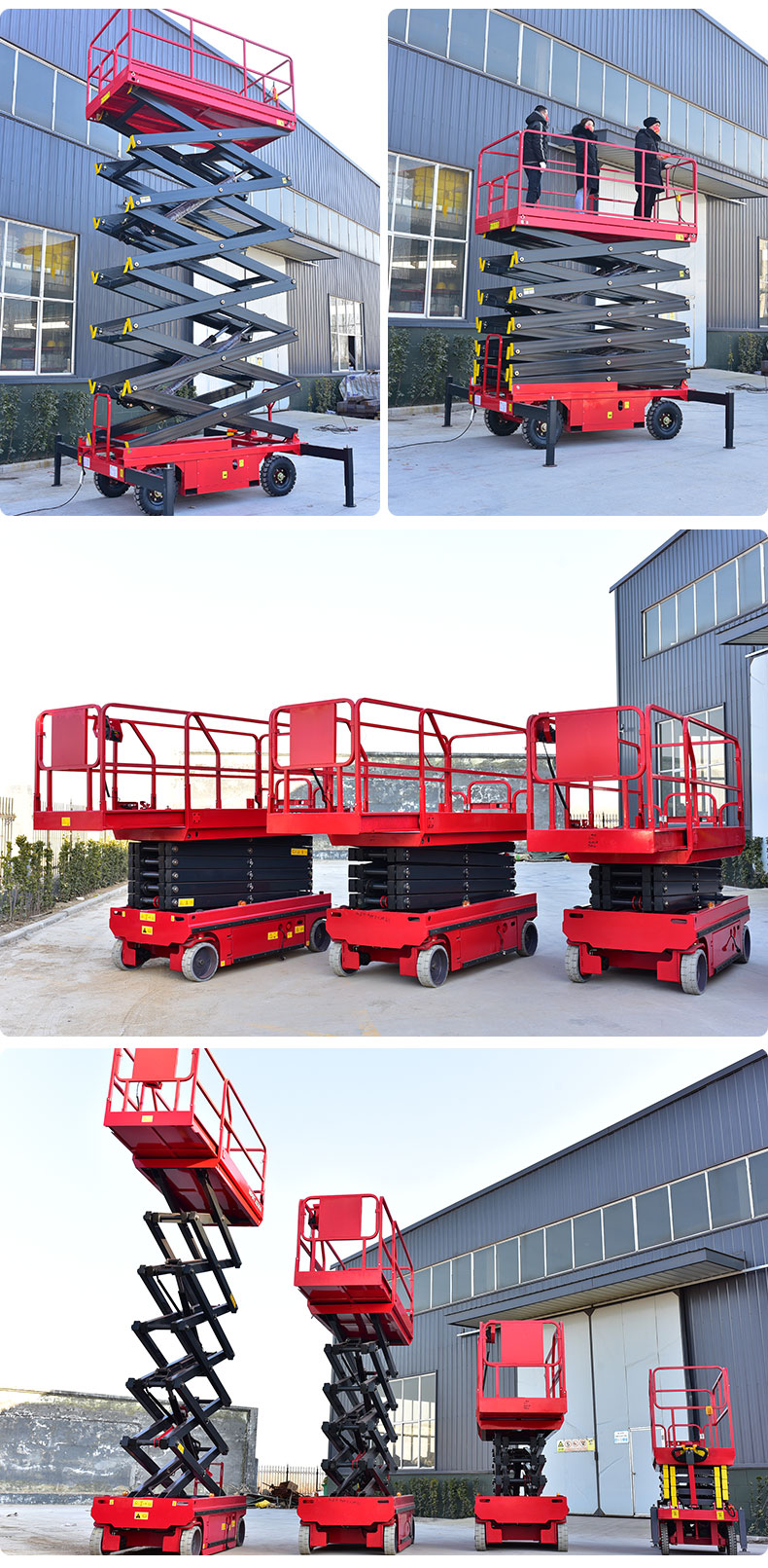 Mobile lift truck, gas station, factory workshop maintenance, high-altitude lifting platform, self-propelled scissor fork lifting platform