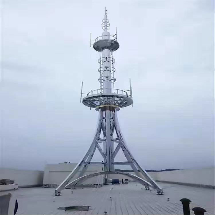 Kaifeng supply lightning protection tower, roof decoration, Lightning rod tower, hot-dip galvanized anti-corrosion single pipe tower, various lightning protection sites