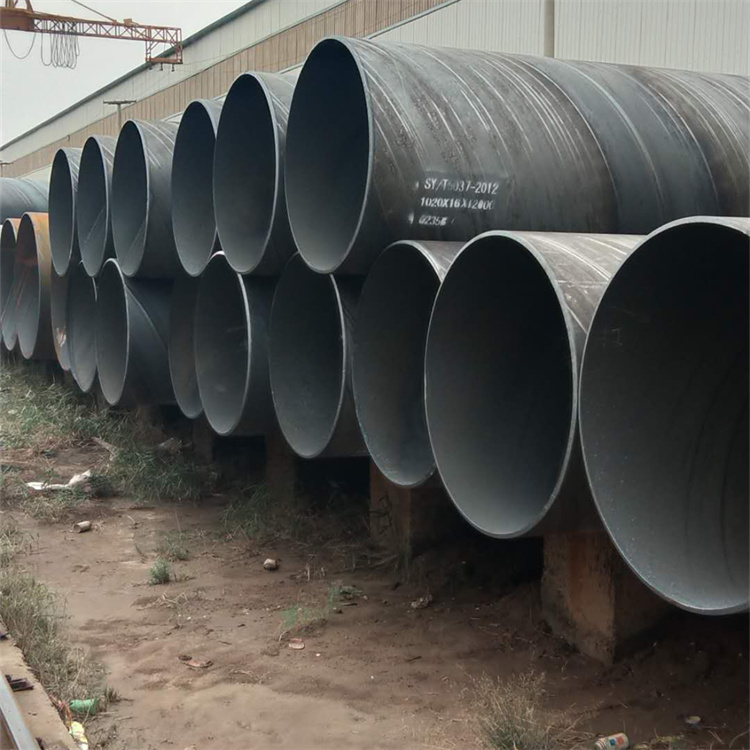 Manufacturer of large diameter thin-walled straight seam spiral steel pipe with a specification of 114 * 6 for thermal power plants, Desheng