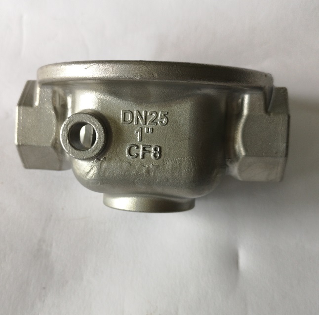 Haige CF3M flange refined angle seat valve casting DN25-PN25 angle seat valve stainless steel precision casting