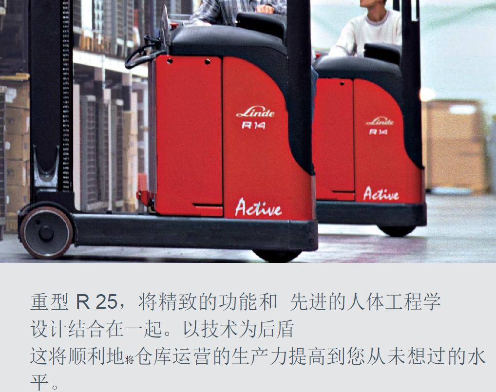 Dedicated Linde Elevated Forklift for E-commerce Warehouse Leased with a Capacity of 1.4 tons and 1.6 tons of Large Capacity Battery