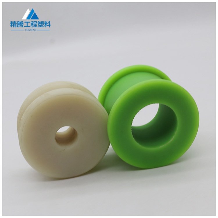 Blue nylon wheel, steel wire rope wheel, bearing pulley, nylon V-shaped machine tool, wear-resistant and irregular nylon products