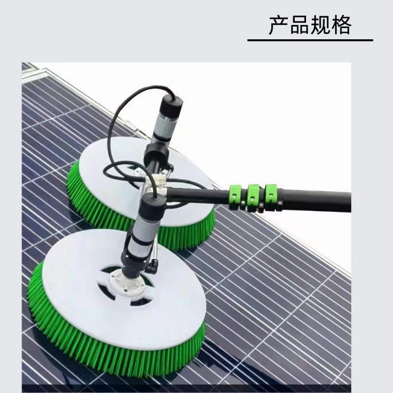 Photovoltaic solar panel cleaning brush roller electric cleaning brush plate dust removal