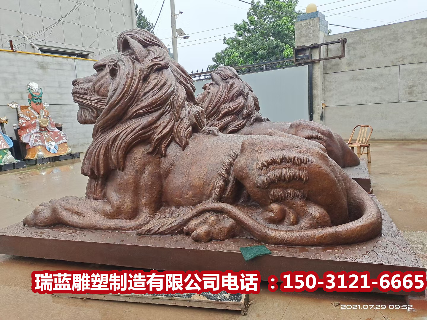 Copper Pixiu Sculpture Manufacturer All Copper Pixiu Town Animal Decoration Hotel Unit Entrance Large Pixiu Customization