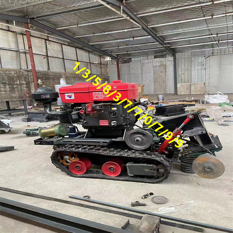 Crawler road cutting machine, road cutting, self-propelled diesel version, remote control cutting equipment for small craftsmen