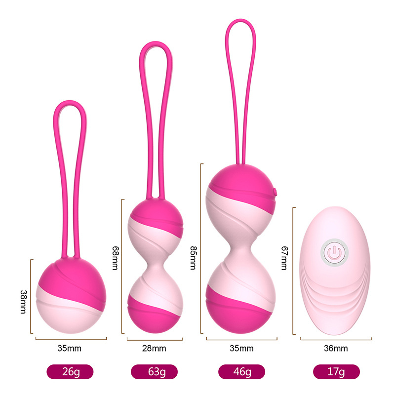 Yue Se Huan YSH Dual Color Kegel Ball Women's Dumbbell Exercise Massage 2-in-1 Postpartum Vaginal Repair Jump Egg