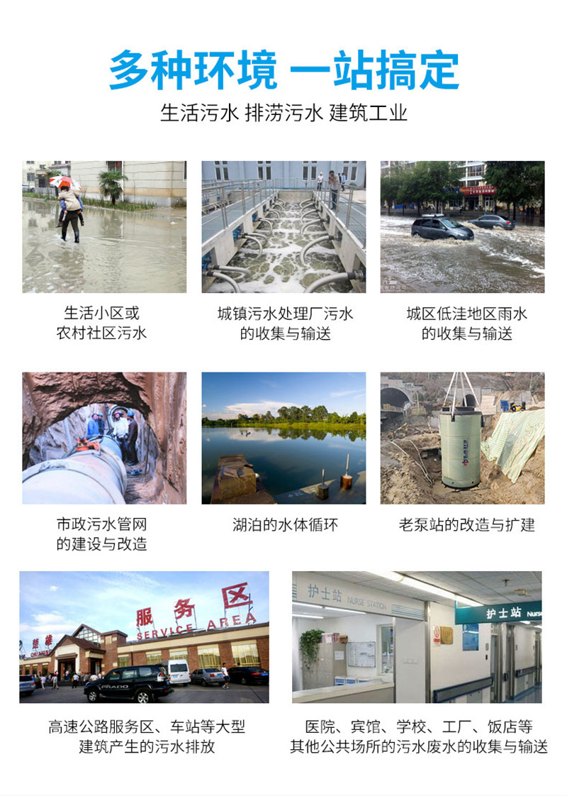 Integrated prefabricated rainwater collection pump station for municipal engineering, fiberglass sewage lifting pump station specifications can be customized