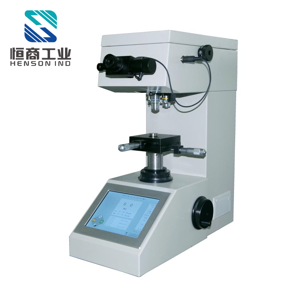 Vickers hardness counting display for automatic conversion of low load nitriding layer measurement to ideal hardness testing instrument