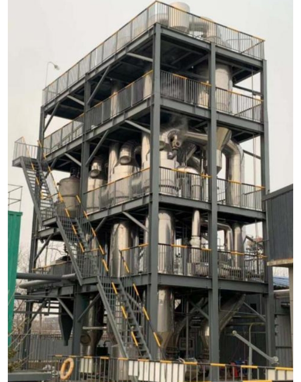 Jinbang MVR triple effect evaporator industrial high salt wastewater treatment system falling film evaporation equipment