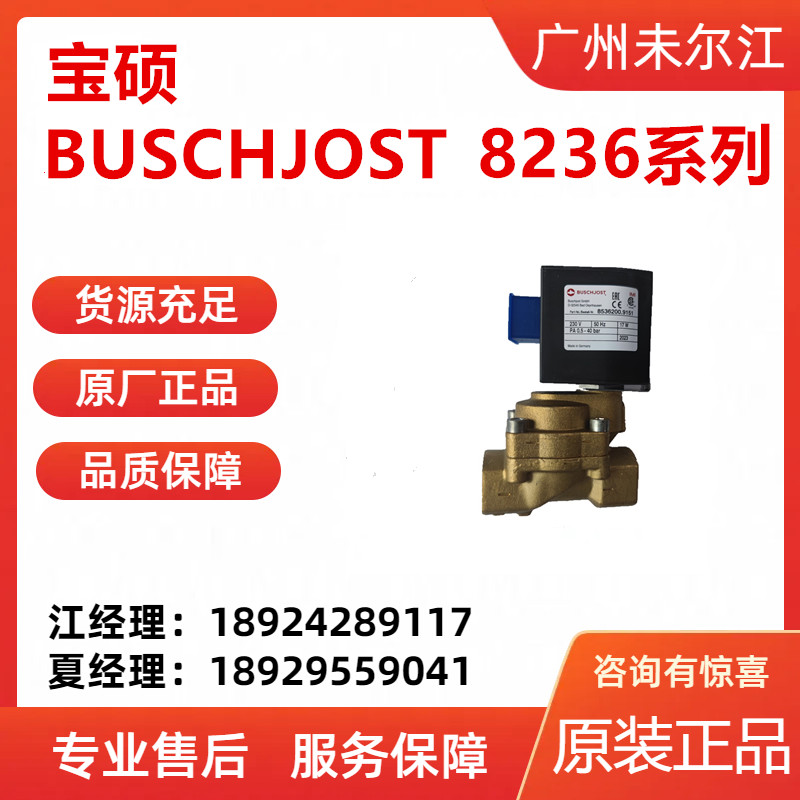 Baoshuo BUSCHJOST brass two-way solenoid valve 8536200915102400 original special sales