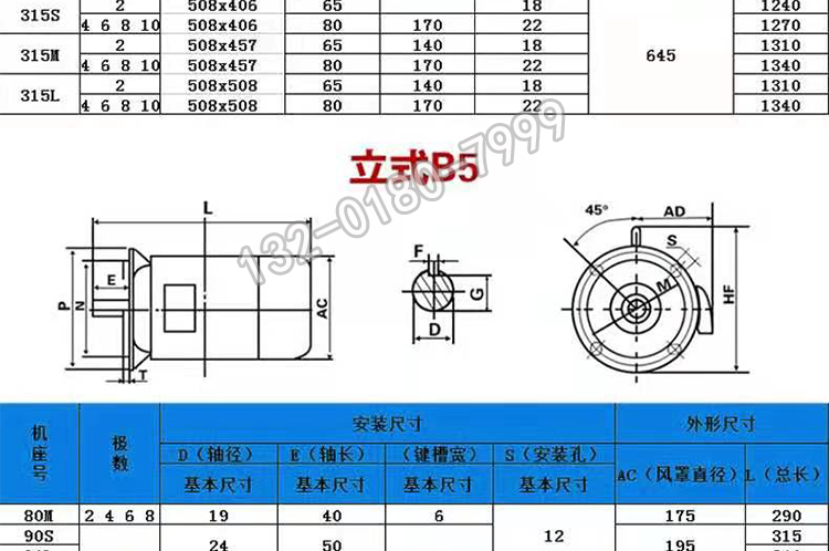 Xima Mining Flameproof AC Explosion proof Motor YBBP/YBX3-280M-8-45KW-380V Horizontal Installation