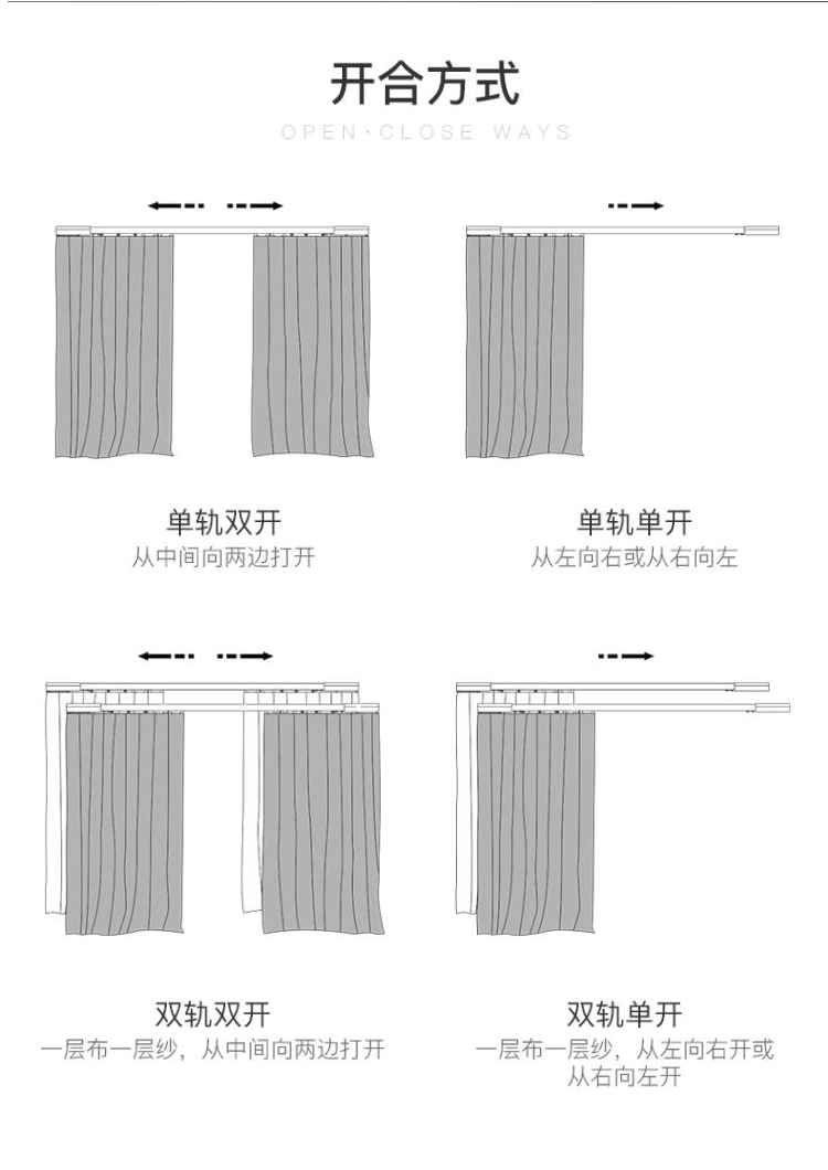 Haojiu Villa Electric Elevating Curtains Home Track Intelligent Voice Ultra High Duplex Building Remote Control Up and Down Opening and Closing