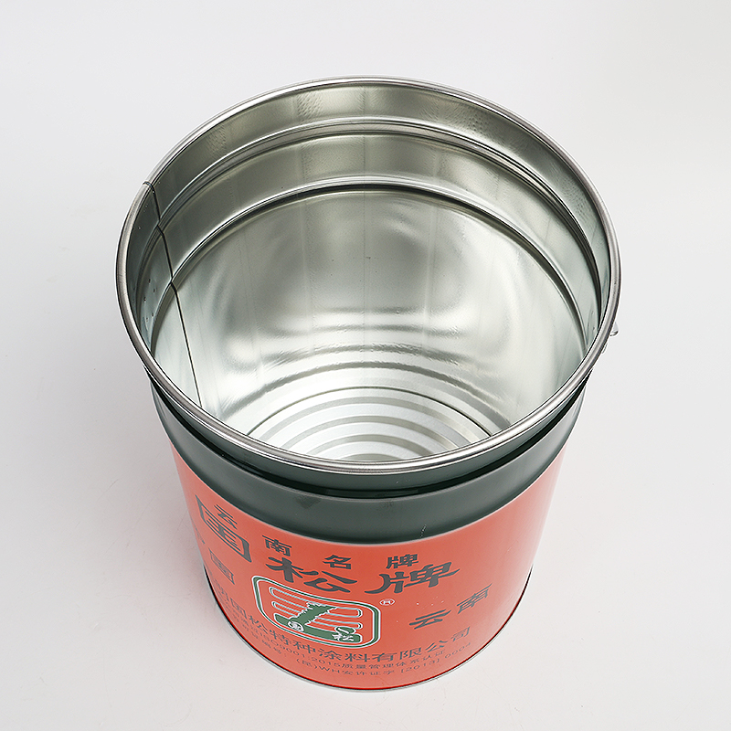 Paint Metal Bucket Wall Paint Latex Paint Empty Bucket Metal Closed Bucket Customizable