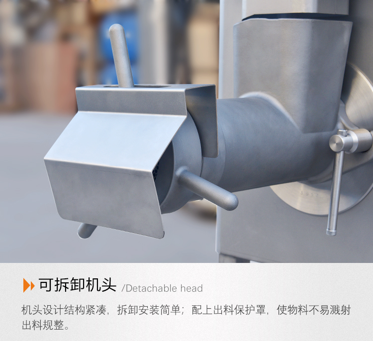 All stainless steel three net double knife Meat grinder for Ganyun Meat Products Processing Factory