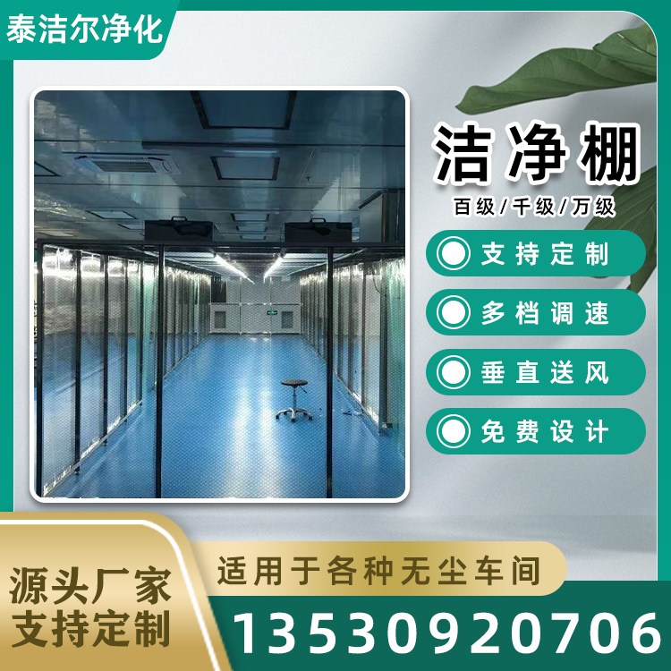 万级洁净棚 食品厂电子厂简易无尘室 除尘净化棚 结构紧凑 泰洁尔