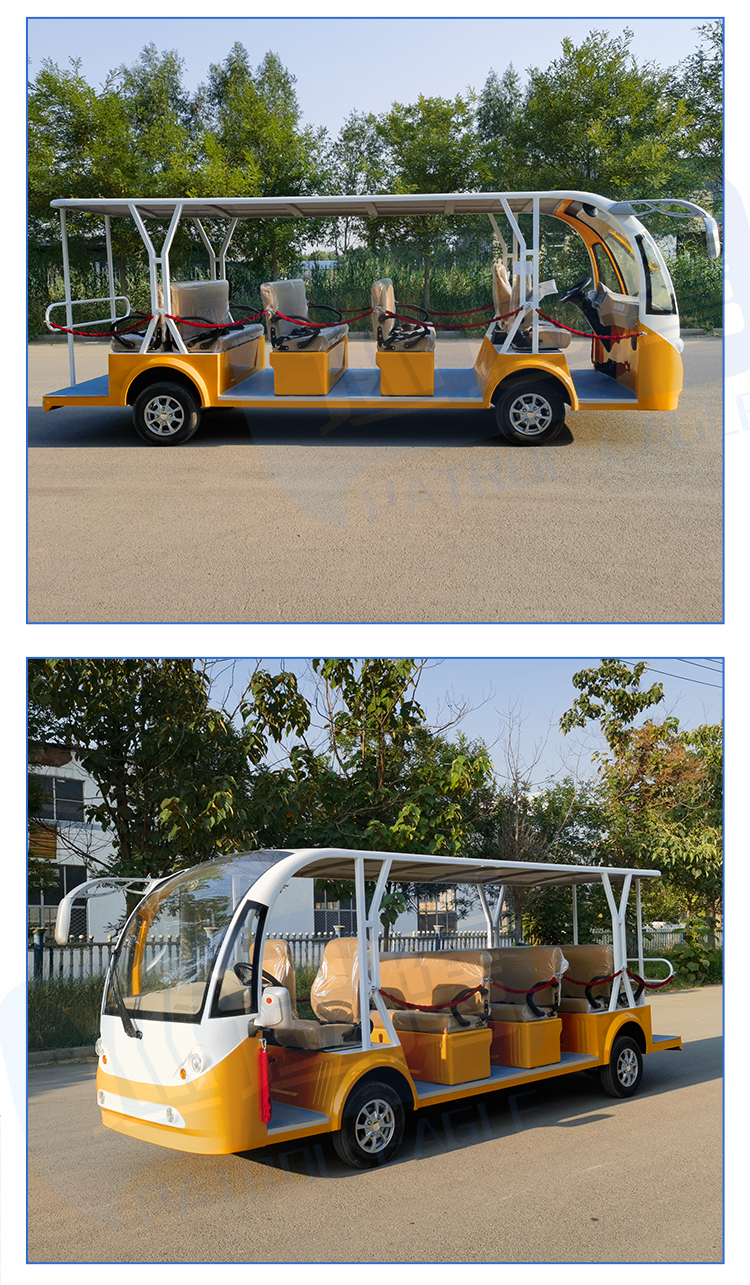 Scenic Area Four Wheel Electric Sightseeing Vehicle 2-23 Seats Electric Touring Sightseeing Vehicle Park New Energy Ferry Vehicle