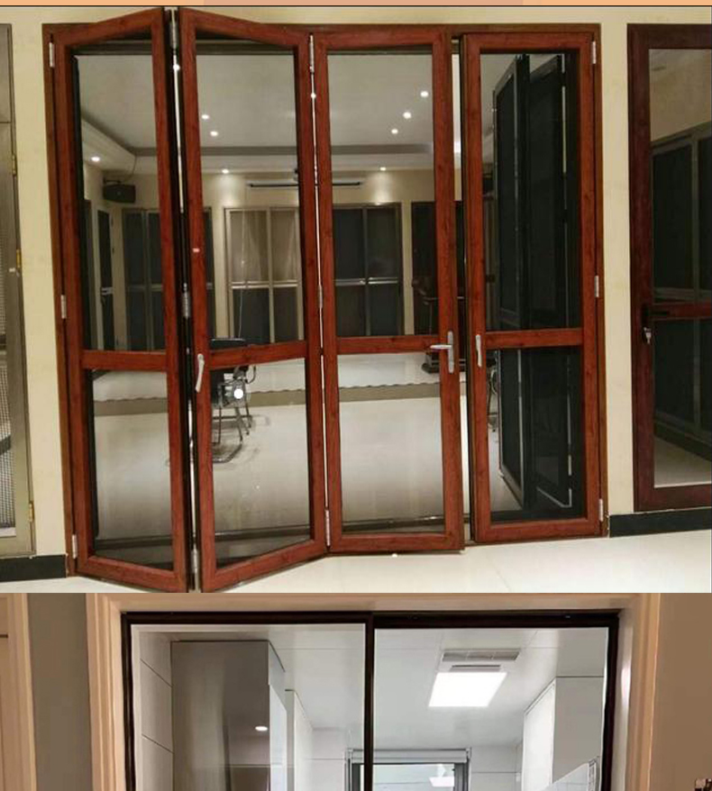 Aluminum alloy glass automatic sensing sliding door, infrared radar fingerprint switch, clock in company door customization