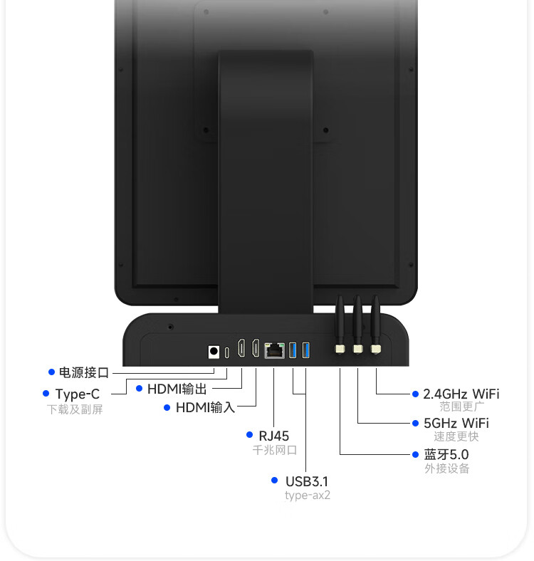 Zhixin 15.6-inch desktop intelligent live streaming all-in-one machine, capacitive touch screen beauty, and live streaming green screen cutout of the host