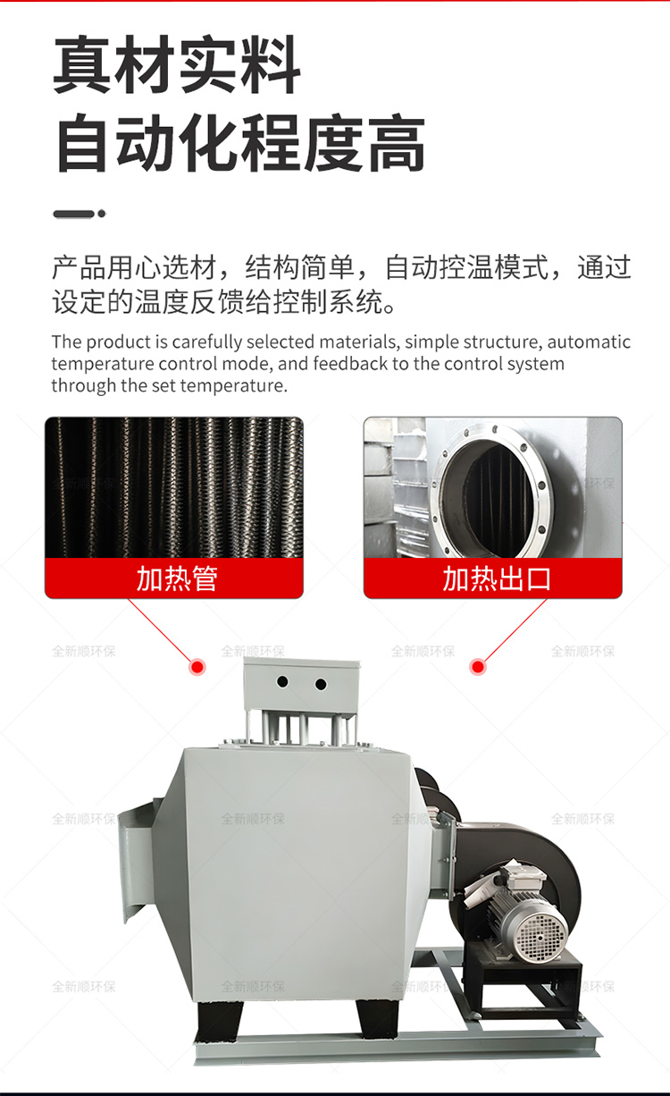 New electric customized air heater, air duct circulation gas electric heater, air heating device