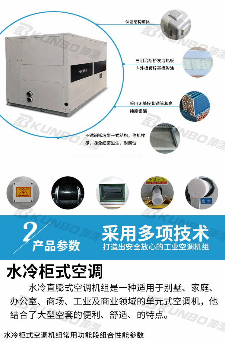 Specializing in the production of environmentally friendly water cooled cabinet air conditioners for mechanical cooling of air coolers