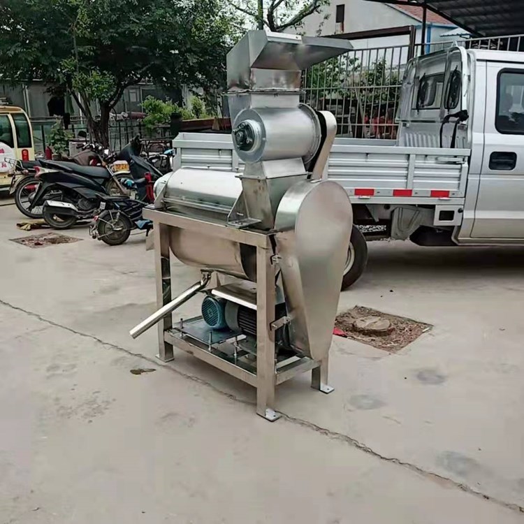 Ginger Watermelon Crushing Juicer Single Spiral Fruit Press Yangmei Pipa Peeling and Beating Machine