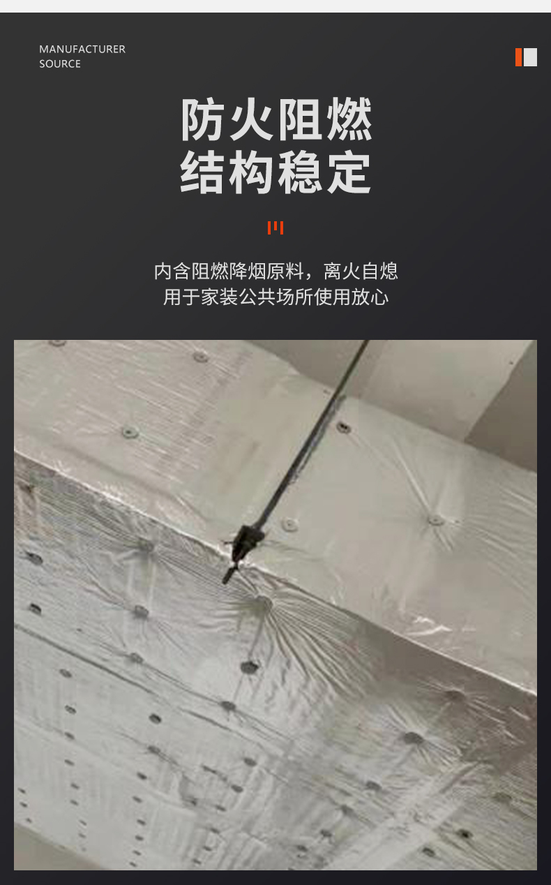 Fire resistant glass wool board, aluminum foil veneer, glass wool with real inspection report issued