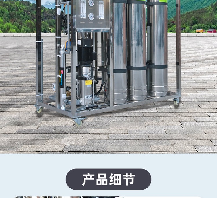 0.5 ton Ultrapure water equipment Tap water RO water treatment equipment Industrial water purification system Pure water equipment