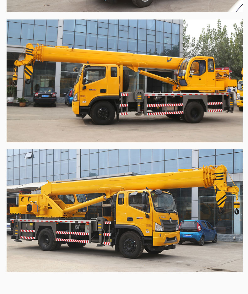 Blue brand truck cranes for urban and rural construction, multiple types of cranes available