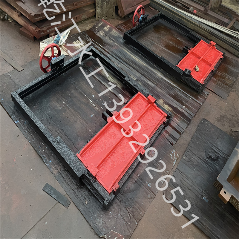 Machine gate integrated cast iron gate manufacturer square gate hoist pump station dam channel hydraulic electric channel