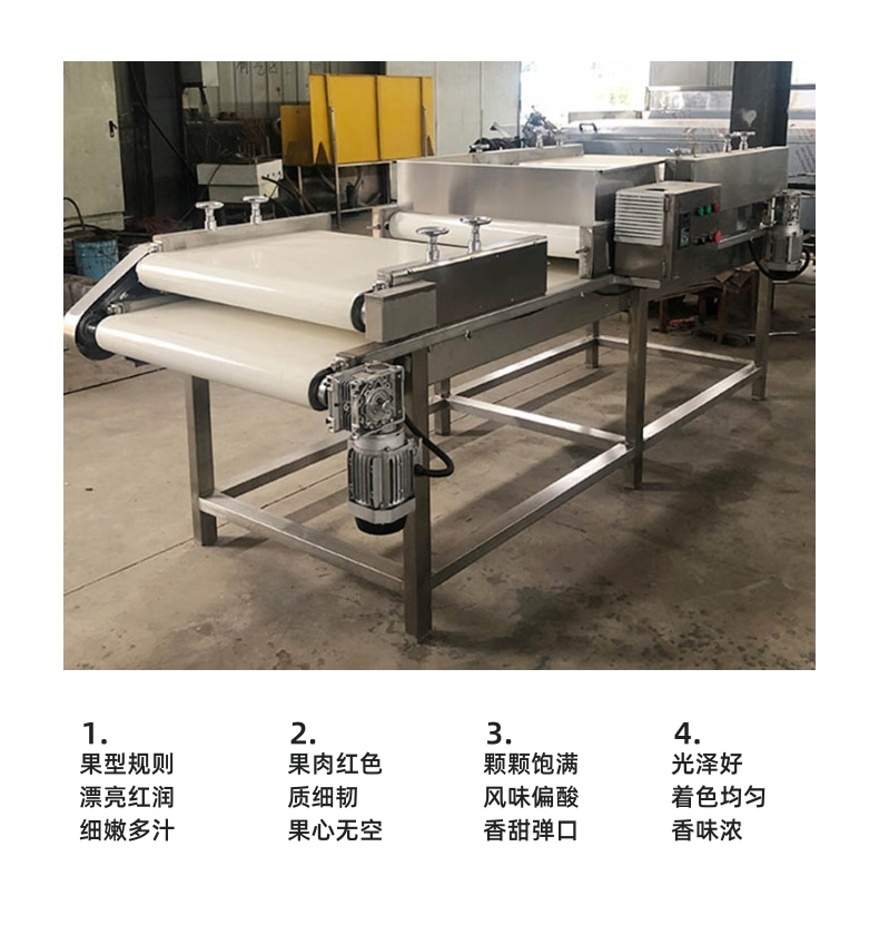 Continuous full-automatic food shaping machine Pickled vegetables potato powder bag flattening machine steel plate flexible packaging shaping equipment