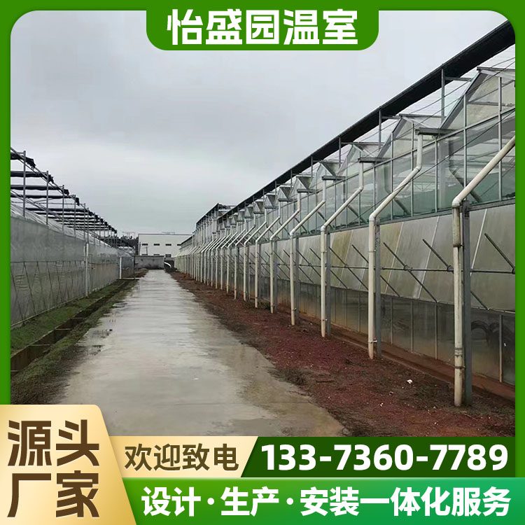 怡盛园 大蔬菜种植玻璃大棚 无土栽培温室 支持定制 修棚 换膜