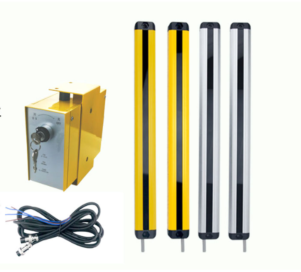 Measurement of object external dimensions with high accuracy for grating correction and centering of light curtain volume measurement