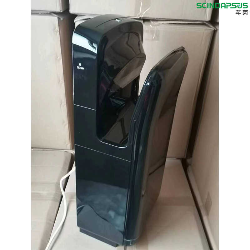 Double sided jet hand dryer wall hanging intelligent hand dryer Public toilet cold and hot air hand dryer GMP purification