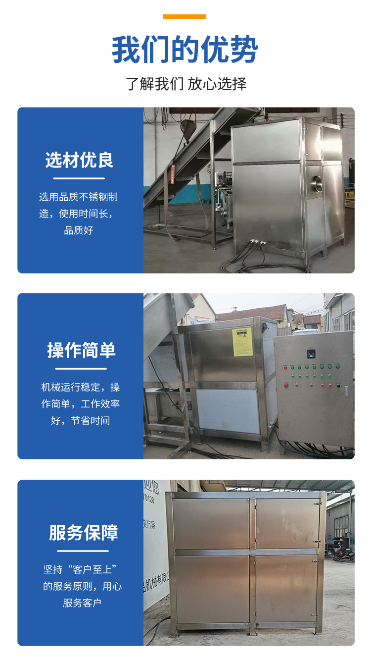 Ruibao Crushed and Ground Meat Production Line Cat Food Processing Large Frozen Meat Frozen Chicken Skin Crusher