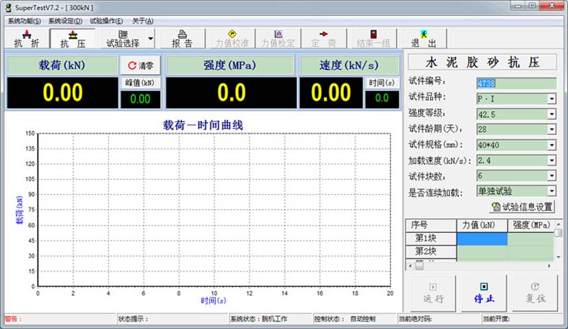 Constant stress flexural and compressive integrated machine Cement concrete mortar flexural and compressive testing machine