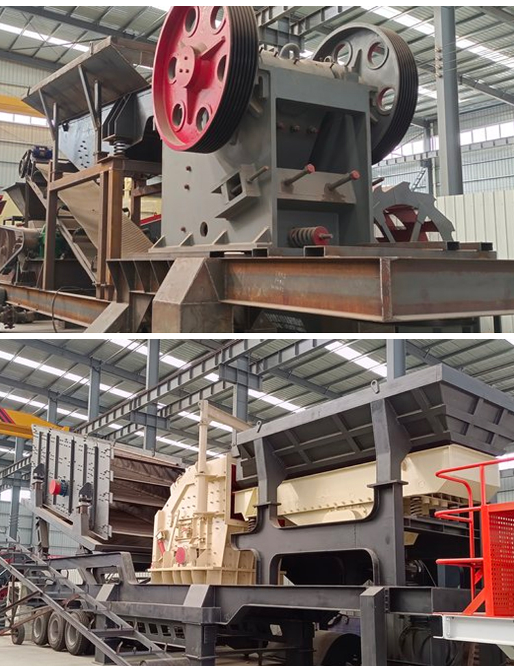 Vehicle mounted mobile crusher Construction waste stone maker diesel power without foundation Hengxingrong machinery