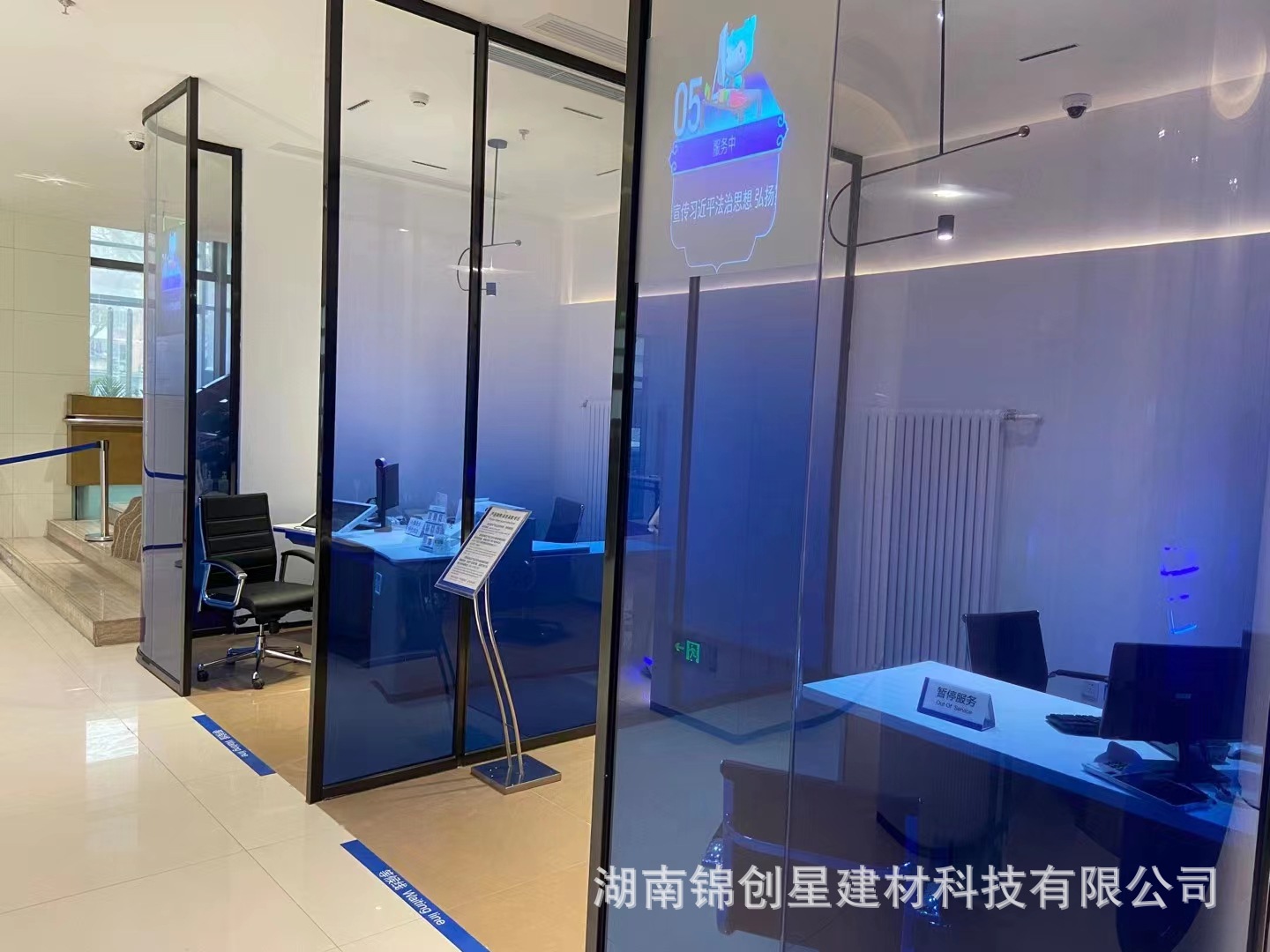 Office glass partition wall, double glass louver partition, hotel office glass partition, fireproof partition