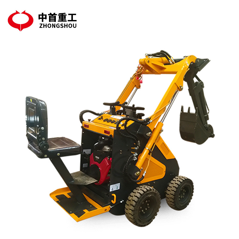 Skid loader lithium electric small forklift four-wheel drive tracked environmentally friendly indoor mini forklift