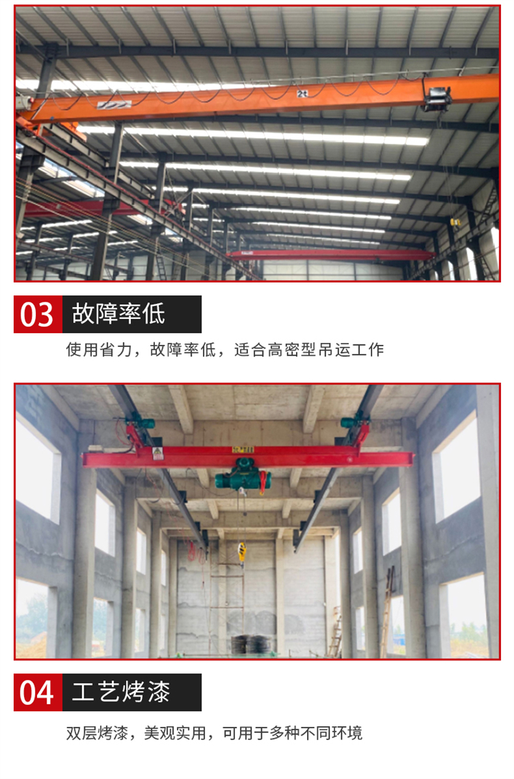 Electric single beam Overhead crane 3 tons 5 tons 10 tons industrial suspension crane