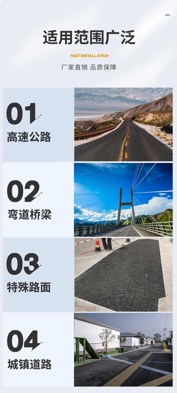 CGM Road Rapid Repair Material Cement Road Surface Sanding and Peeling Fine Crack Repair Material