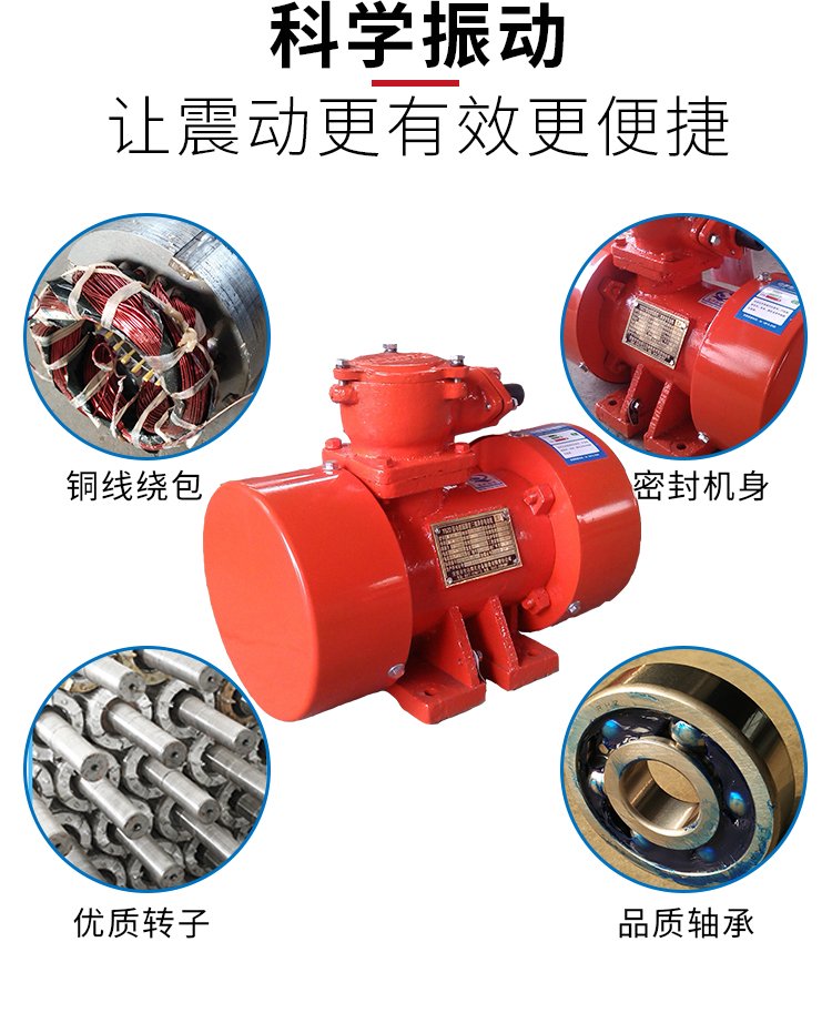 Selling YBZH125-2.5-6 explosion-proof vibration motor for petroleum, natural gas, petrochemical, and chemical purposes