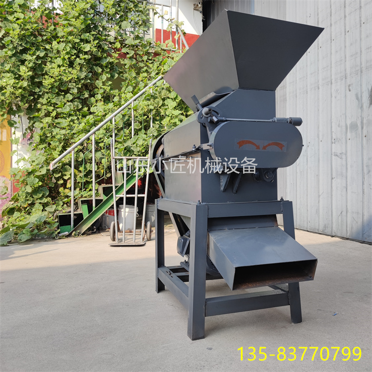 Electric grain flattening machine Three-phase electric power electric roller type bean flattening machine two electric sorghum peanut crusher