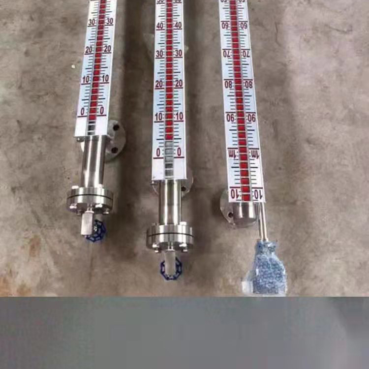 Anti corrosion boiler water level gauge top mounted/side mounted magnetic flap Level sensor can be customized and visually displayed by the manufacturer